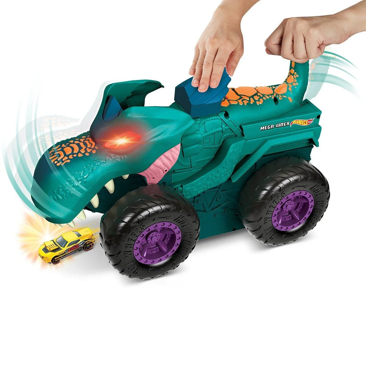 GYL13 Monster Trucks Araba Yiyen Mega Wrex, Hot Wheels Monster Trucks görsel 6
