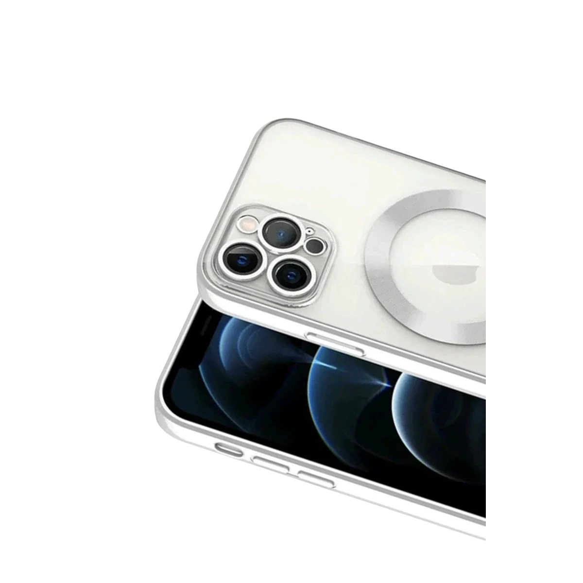 Apple iPhone 13 Pro Kılıf Kross Magneticsafe Kapak - Gümüş görsel 2