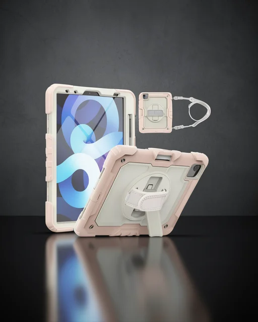 Apple İpad Pro 11 (2020) Kılıf Strap New Tablet Kapak - Pembe
