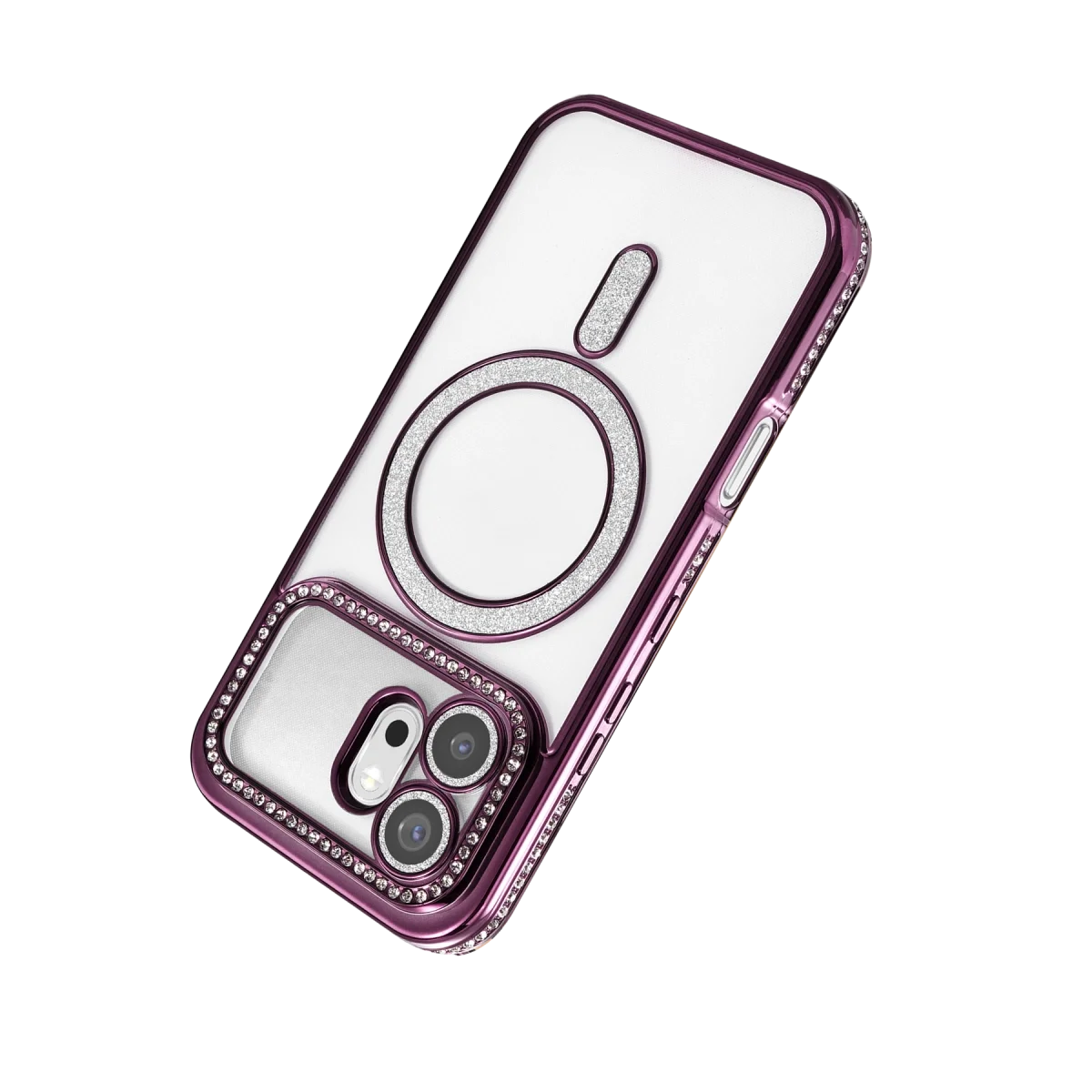 Huawei Honor 600 Joke Simli Magneticsafe Kılıf - Derin Mor görsel 3