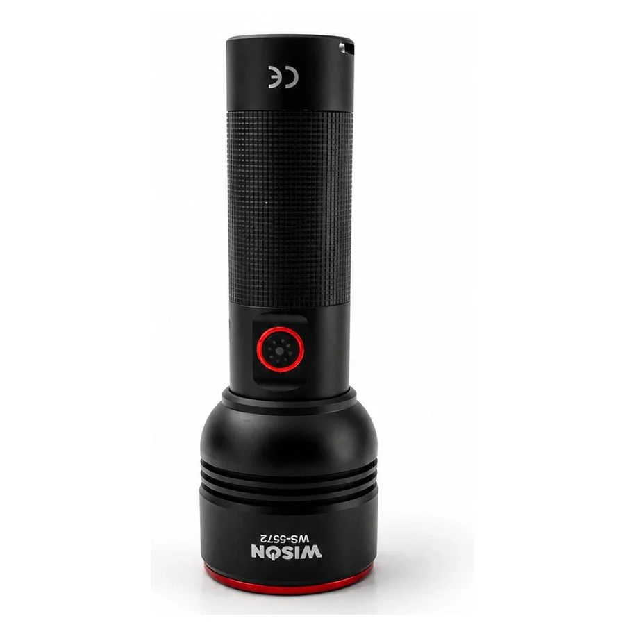 WS-5572 20Watt 2000 Lümen Uzun Menzilli USB Type-C Şarjlı El Feneri görsel 3