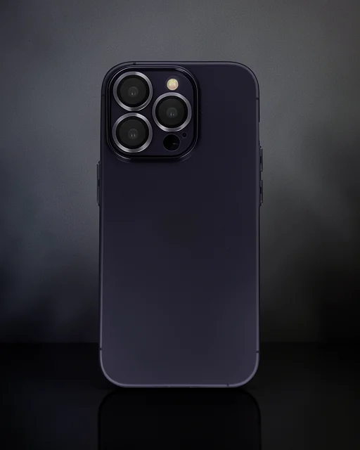 Apple İphone 14 Pro Max Kılıf Luko Lens Silikon - Siyah