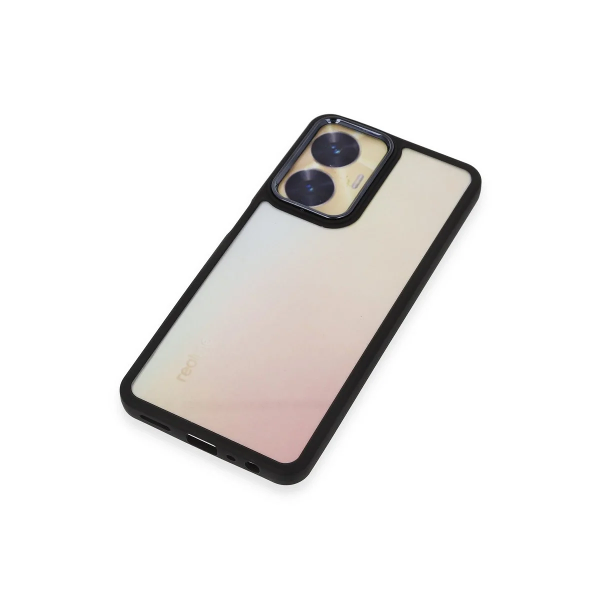 Realme C55 Kılıf Dora Kapak - Siyah görsel 6