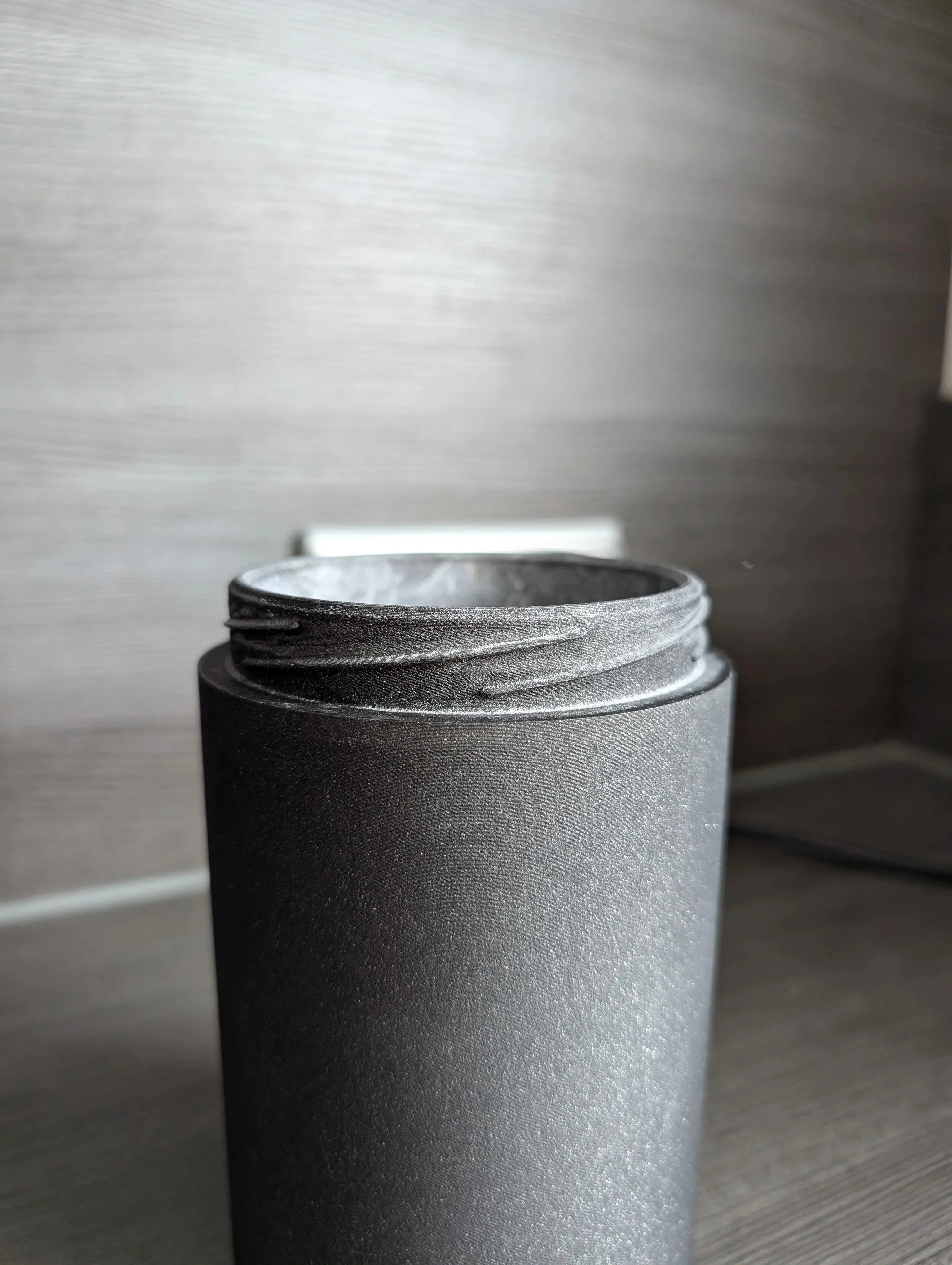 3D Baskı Vidalı Kapaklı Saklama Kavanozu Tırtıklı Kapaklı Dekoratif Mutfak Kuru Gıda Kabı 10x16 cm ~800 ml görsel 2