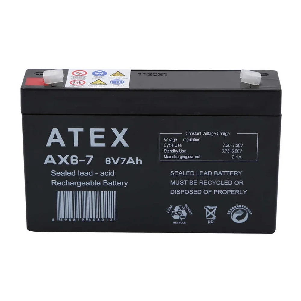 AX6-7 6V 7Ah Akü
