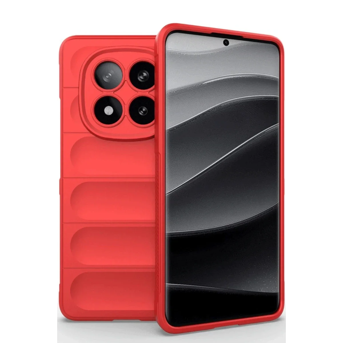 Xiaomi Redmi Note 14 Pro 4G Kılıf Optimum Silikon - Kırmızı