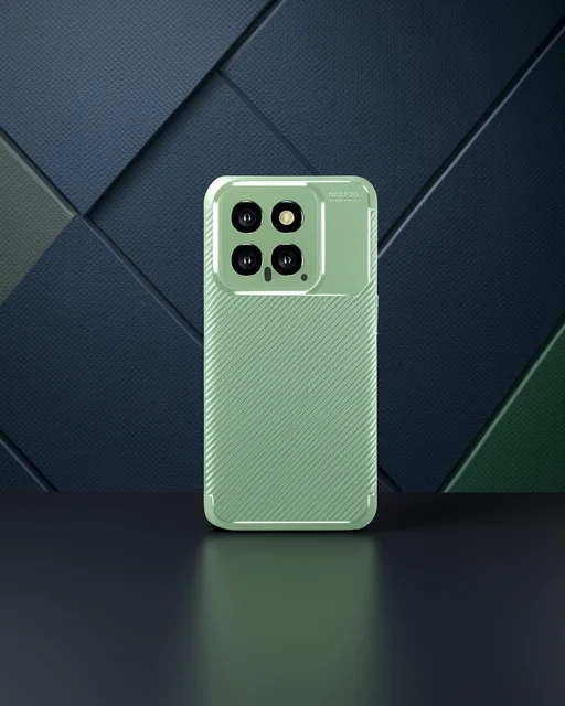 Xiaomi Mi 14t Kılıf Auto Focus Karbon Kapak - Su Yeşili