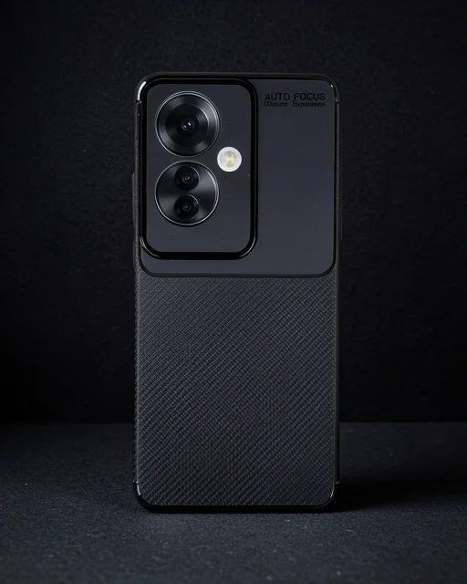 Oppo Reno 11f Kılıf Auto Focus Karbon Kapak - Siyah