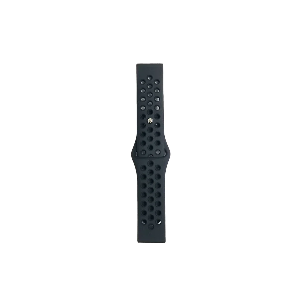 Watch 20mm Spor Delikli Kordon - Siyah-Füme görsel 2