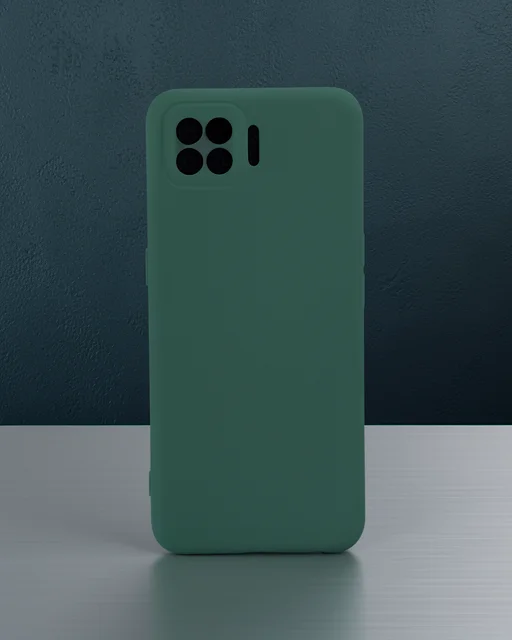 Oppo A73 Kılıf Nano İçi Kadife Silikon - Koyu Yeşil