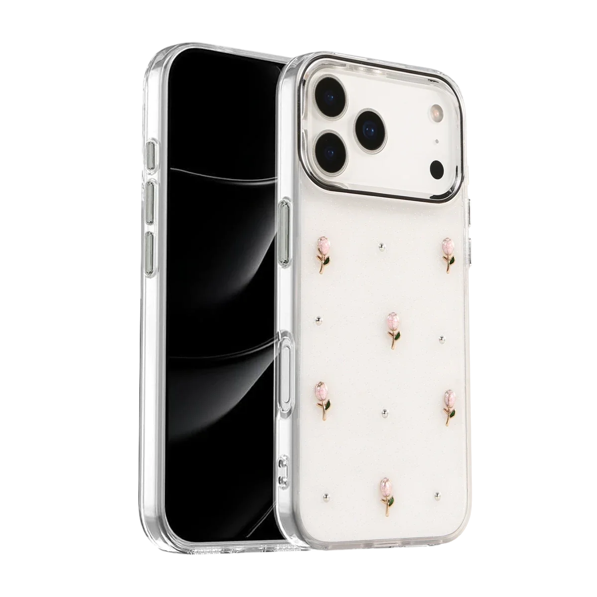Apple iPhone 17 Pro Fiyonk Desenli Kapak - Desen 6
