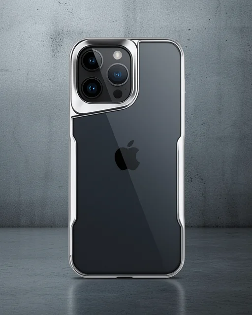Apple İphone 15 Pro Max Kılıf Boyi Silikon Kapak - Gümüş