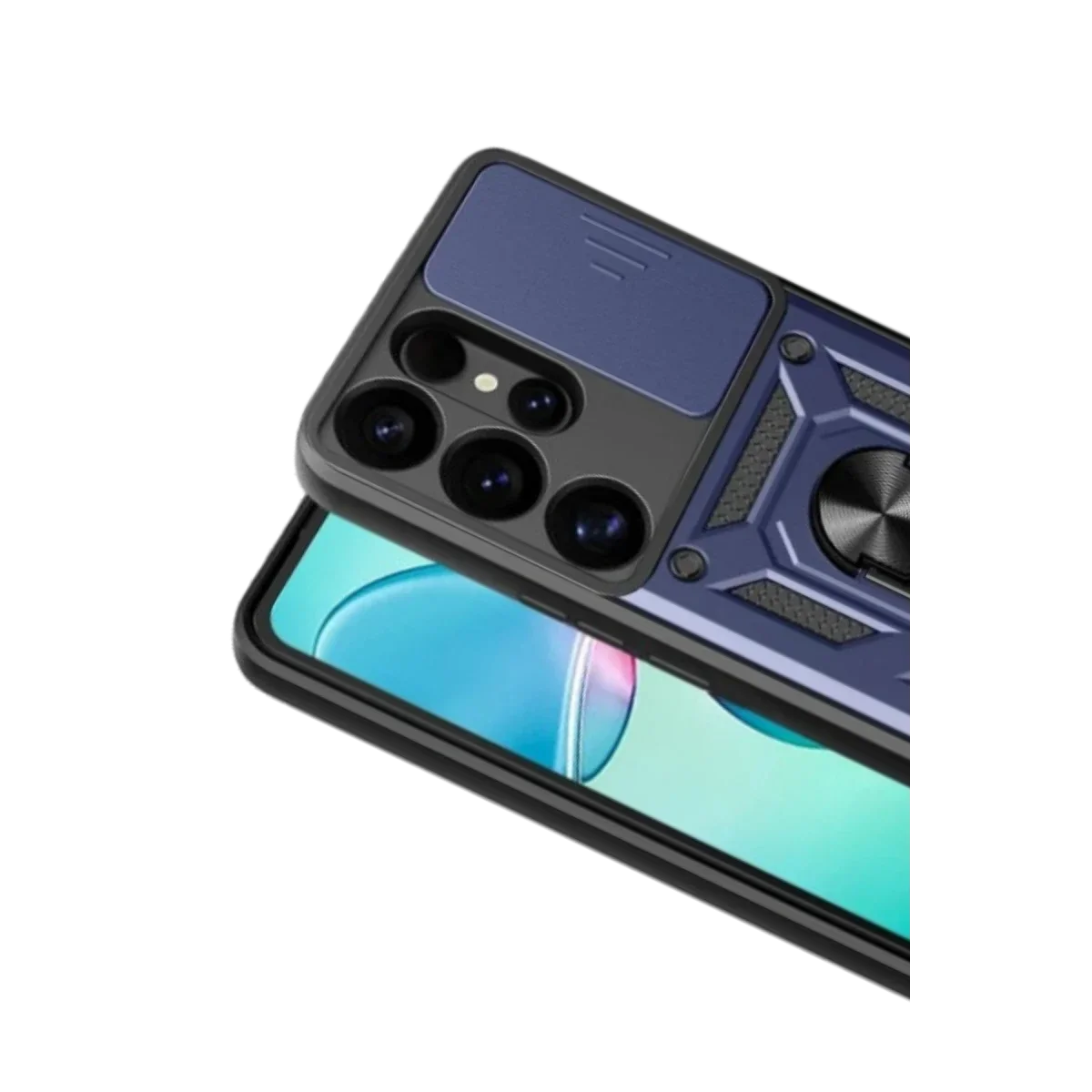 Samsung Galaxy S26 Ultra Pars Lens Yüzüklü Silikon - Lacivert görsel 2