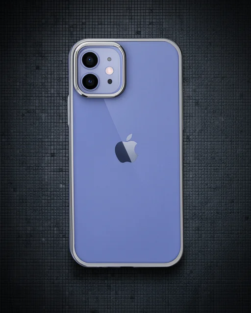 Apple İphone 12 Kılıf Element Silikon - Gümüş