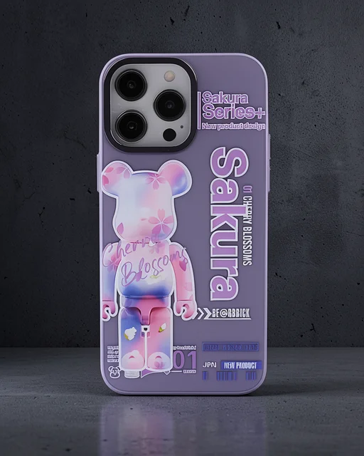 Apple İphone 14 Pro Max Kılıf Prada Desenli Kapak - Prada Mor - 1