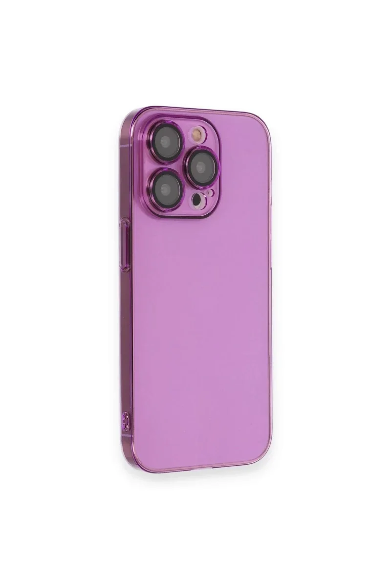 Apple iPhone 14 Pro Kılıf Armada Lensli Kapak - Mor