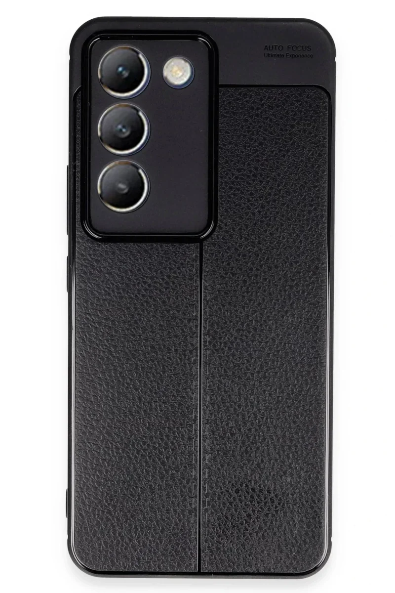 Vivo V30 Lite 4G Kılıf Auto Focus Kapak - Siyah görsel 3