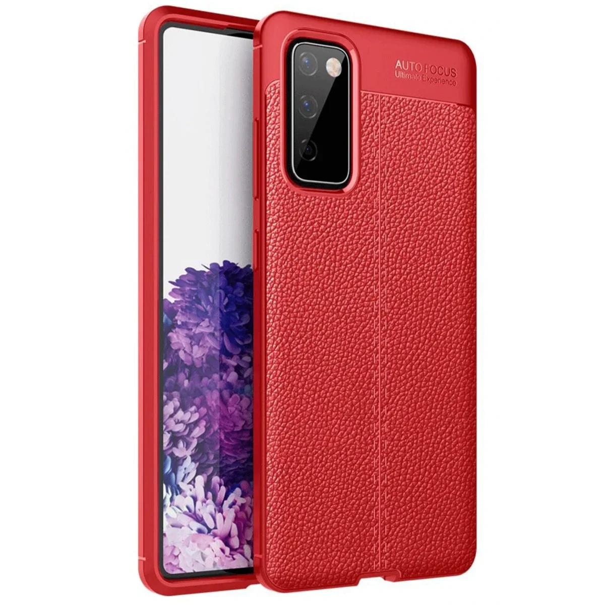 Samsung Galaxy S20 FE Kılıf Auto Focus Kapak - Kırmızı
