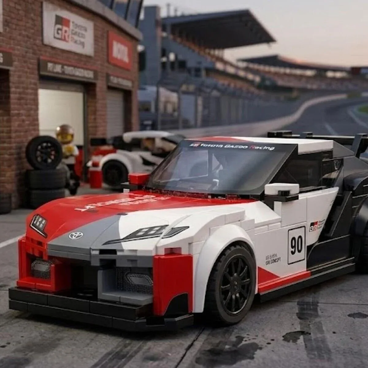 C55041W Cada Toyota Gr Supra GT4 324 Parça Block Oyuncak görsel 2