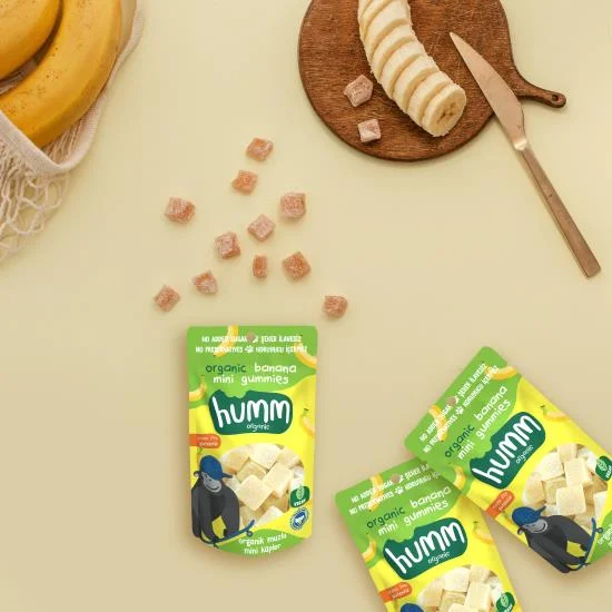 Humm Organik Muzlu Glutensiz Vegan Mini Küpler 30 Gr görsel 3