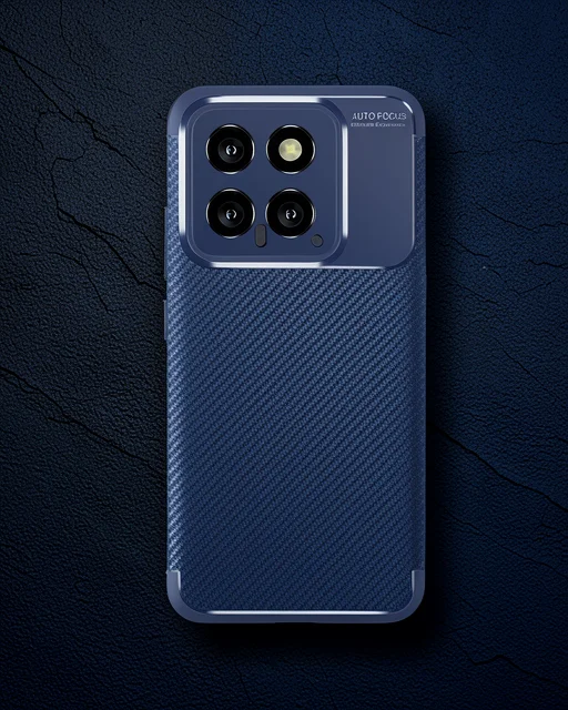 Xiaomi Mi 14t Kılıf Auto Focus Karbon Kapak - Lacivert