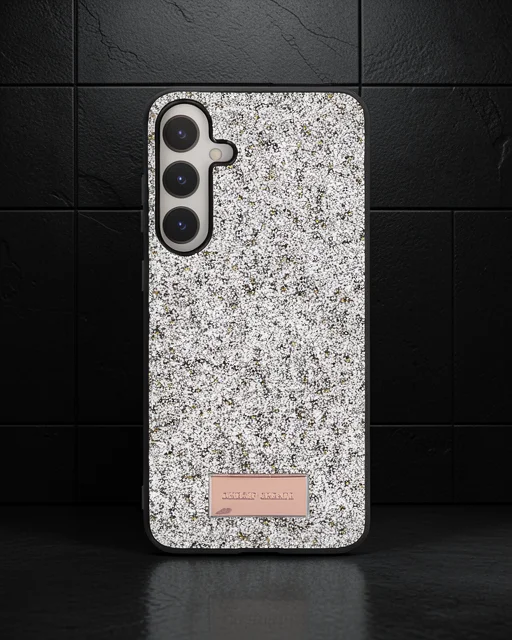 Onegif Samsung Galaxy A05s Bright Simli Kapak - Gümüş