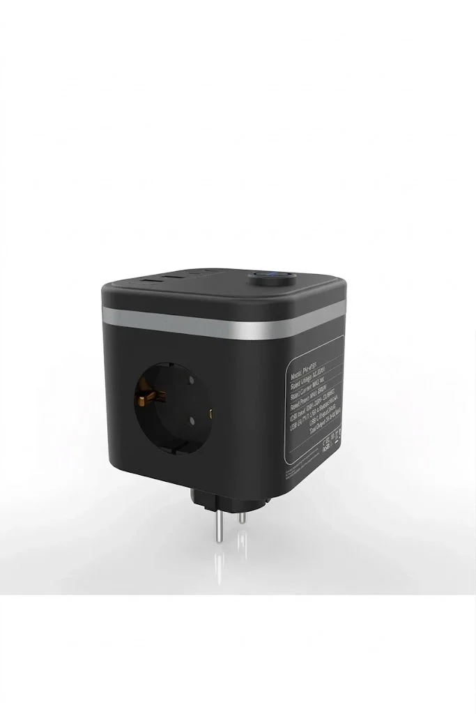 Termal Akım Korumalı Isıya Dayanıklı 3’lü Duvar Tipi Priz 2x Usb 2x Typce 3680 W görsel 6