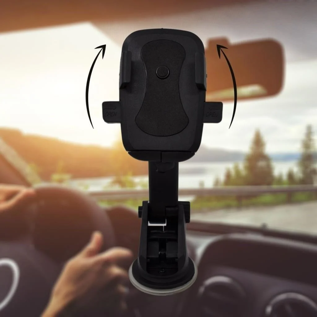 360 Derece Dönen Torpido Üstü Uzunluk Ayarlamalı Vantuzlu Teleskopik Araç Telefon Tutucu (adet fiyatıdır) görsel 4