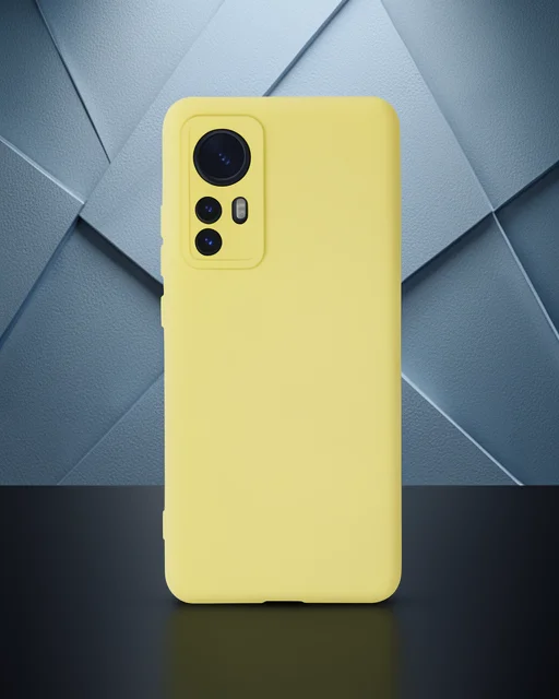 Xiaomi Mi 12 Kılıf Nano İçi Kadife Silikon - Sarı