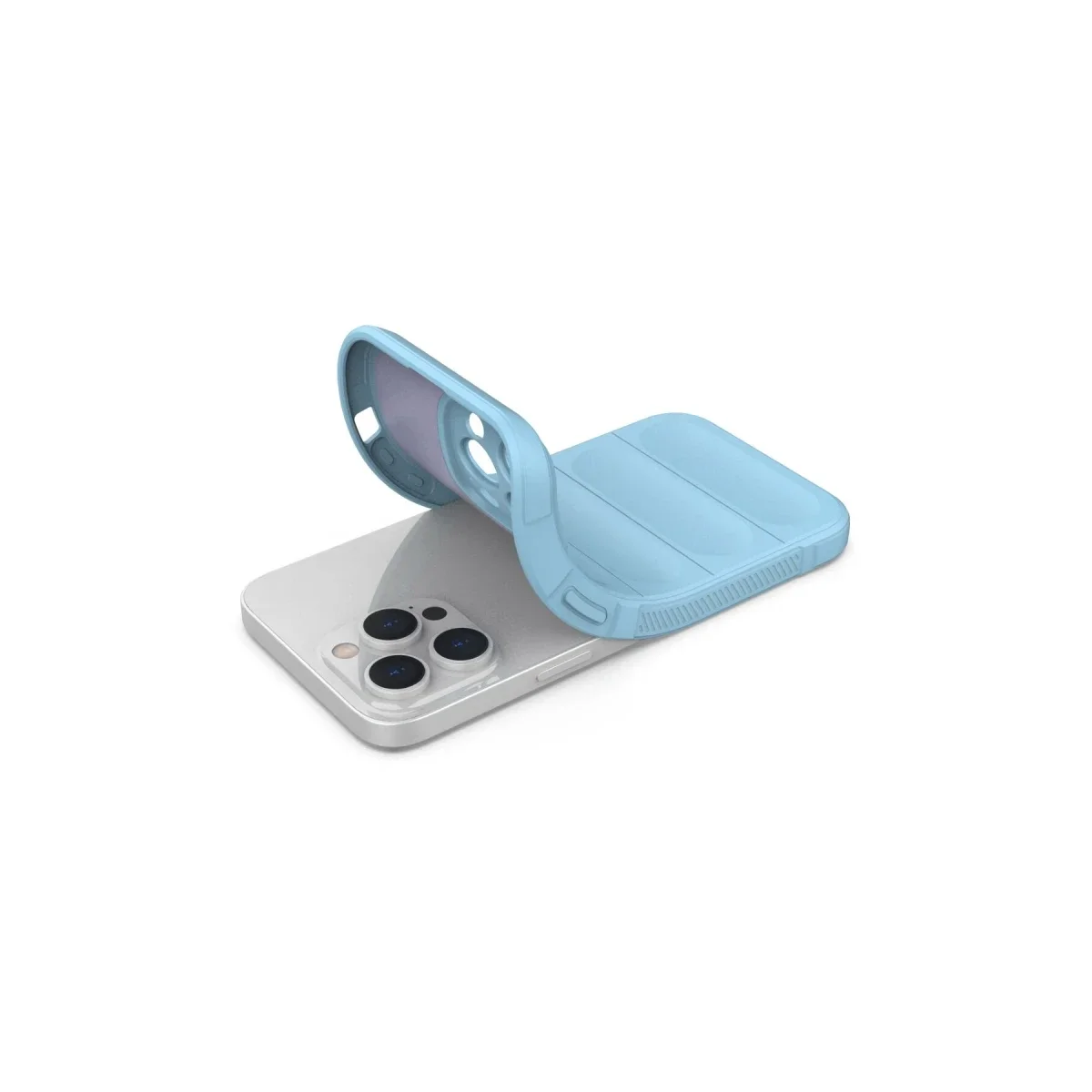Apple iPhone 15 Pro Kılıf Optimum Silikon - Sky Blue görsel 4