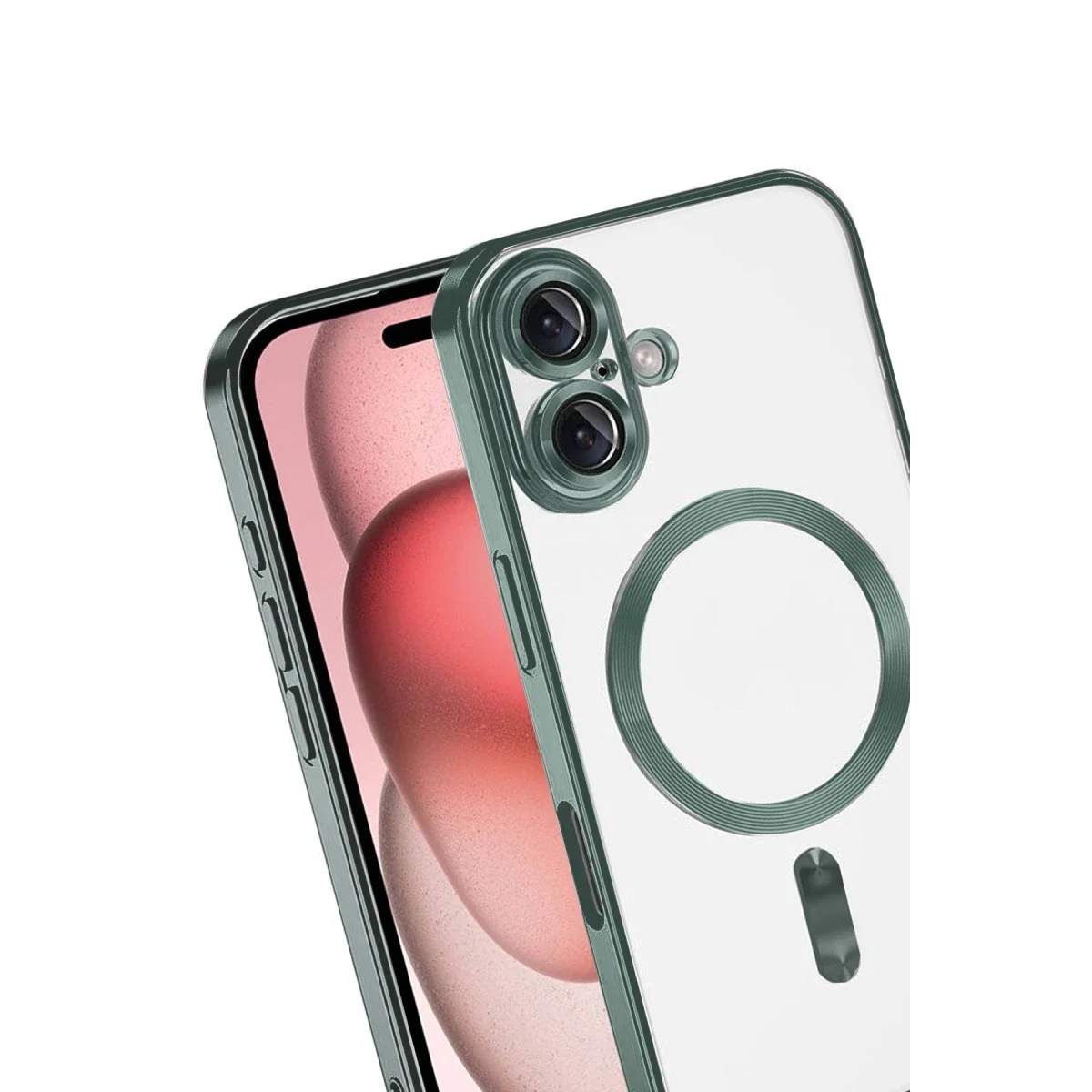Apple iPhone 17 Kross Magneticsafe Kapak - Koyu Yeşil görsel 3