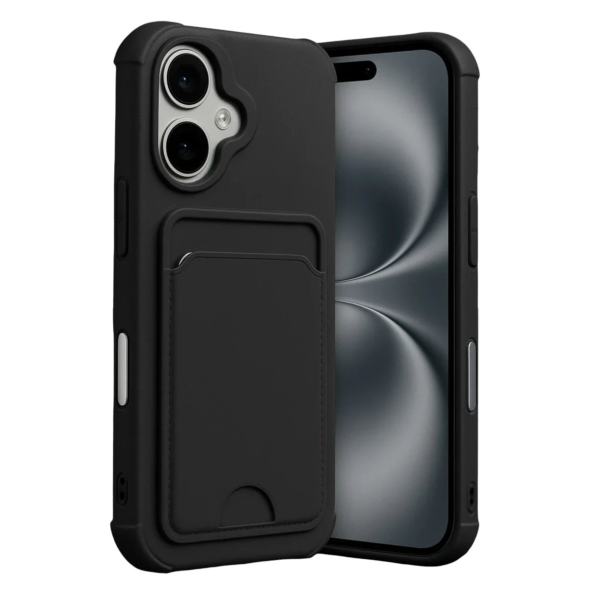 Apple iPhone 17 Kelvin Kartvizitli Silikon - Siyah