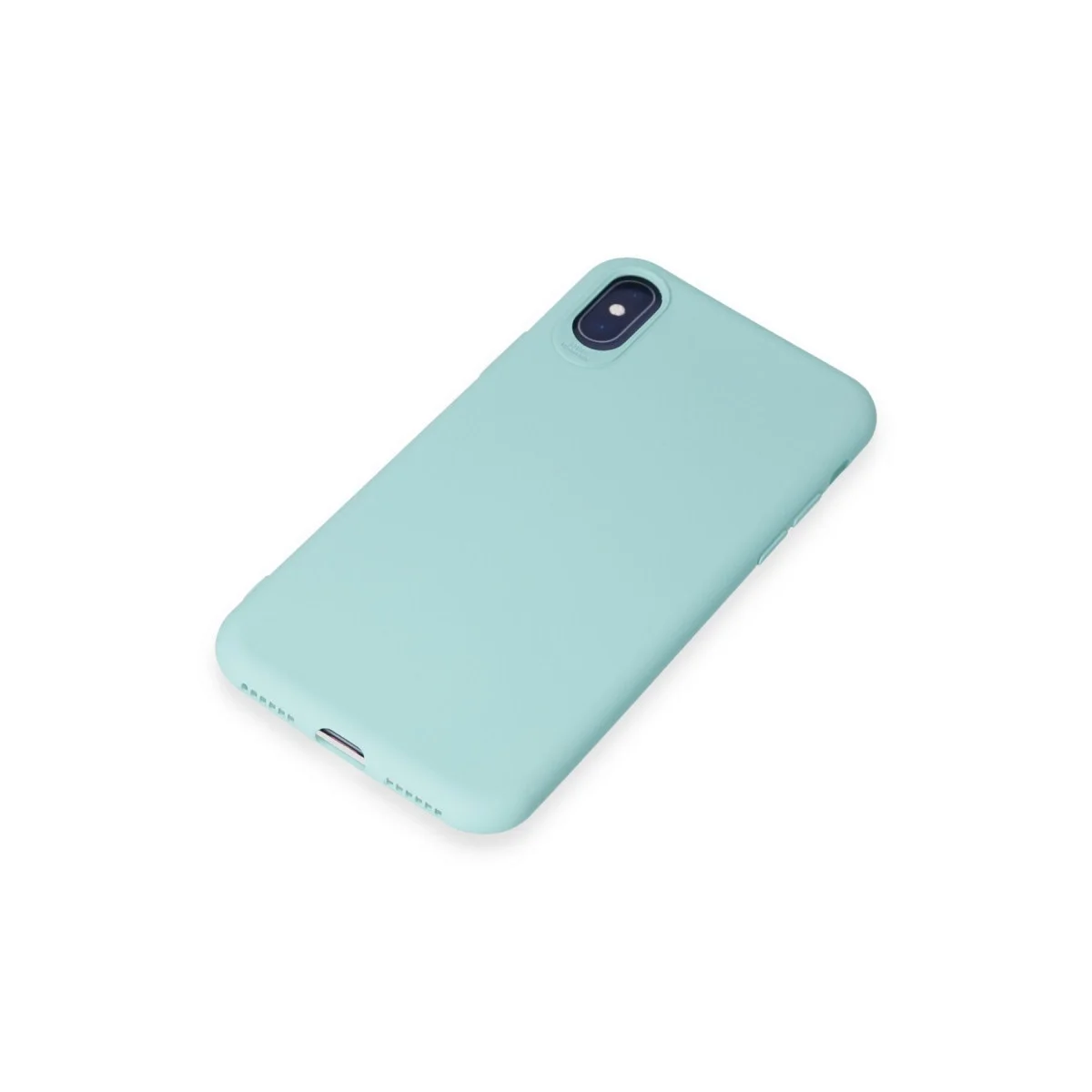 Apple İphone X Kılıf First Silikon - Turkuaz görsel 4