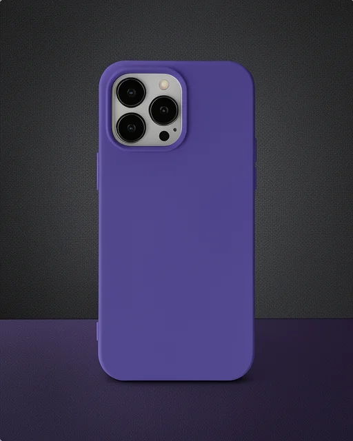Apple İphone 14 Pro Kılıf Nano İçi Kadife Silikon - Mor