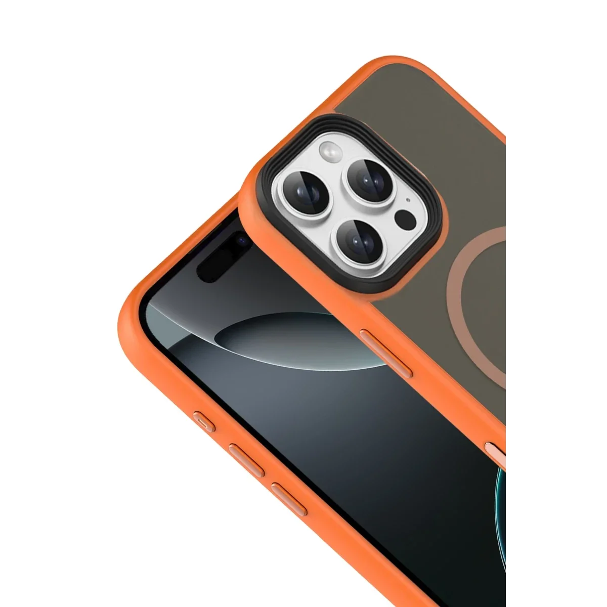 Joko Apple iPhone 16 Pro Max Megane Magsafe Kapak - Turuncu görsel 2