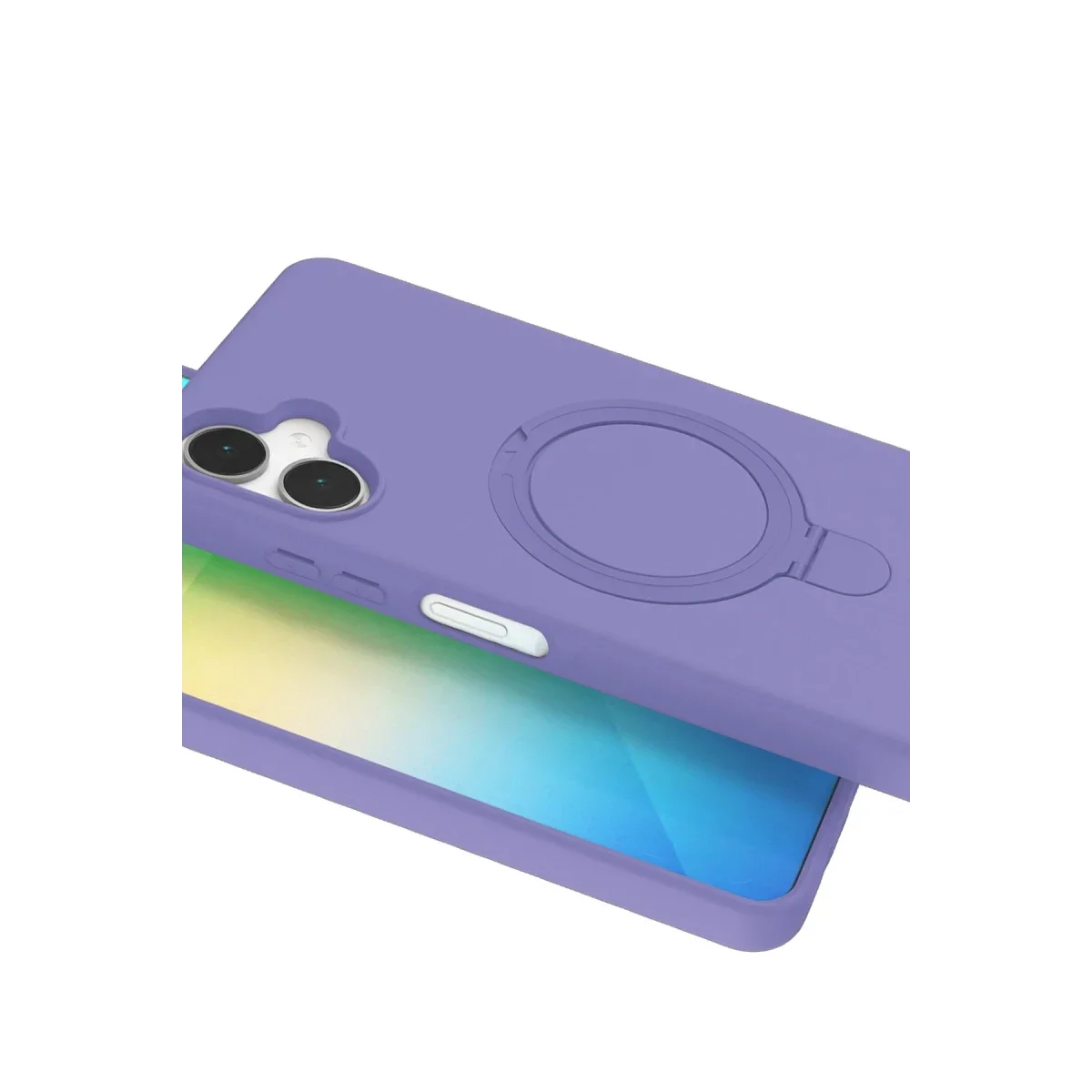 Samsung Galaxy A06 Regal Magsafe Standlı Kapak - Lila görsel 4