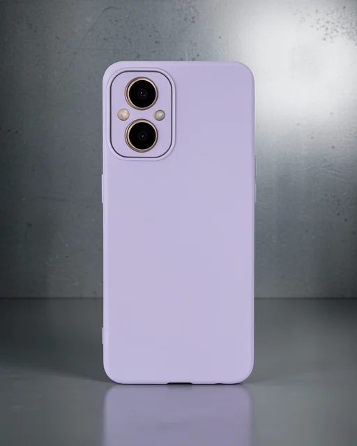Oppo Reno 7 Lite Kılıf Lansman Glass Kapak - Lila