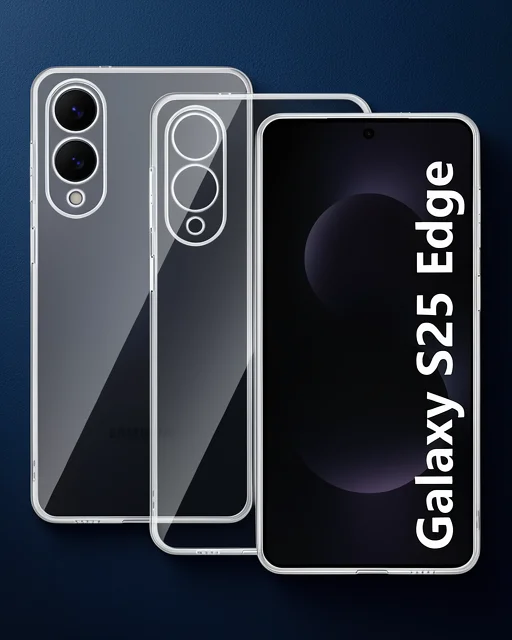 Samsung Galaxy S25 Edge Kılıf Lüx Şeffaf Silikon