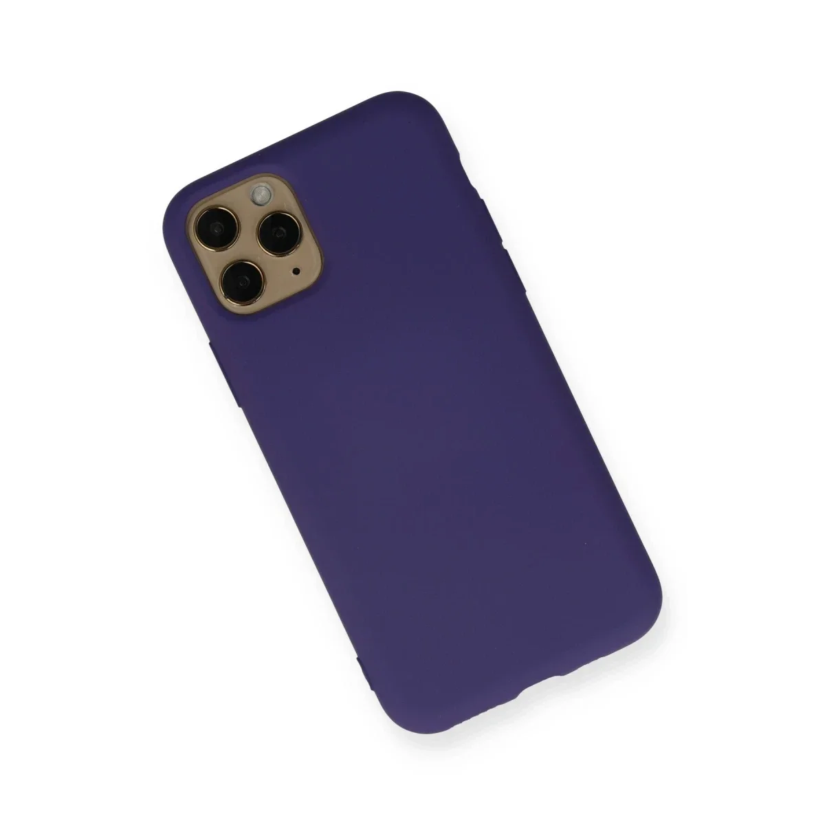Apple iPhone 11 Pro Max Kılıf Nano içi Kadife Silikon - Mor görsel 2