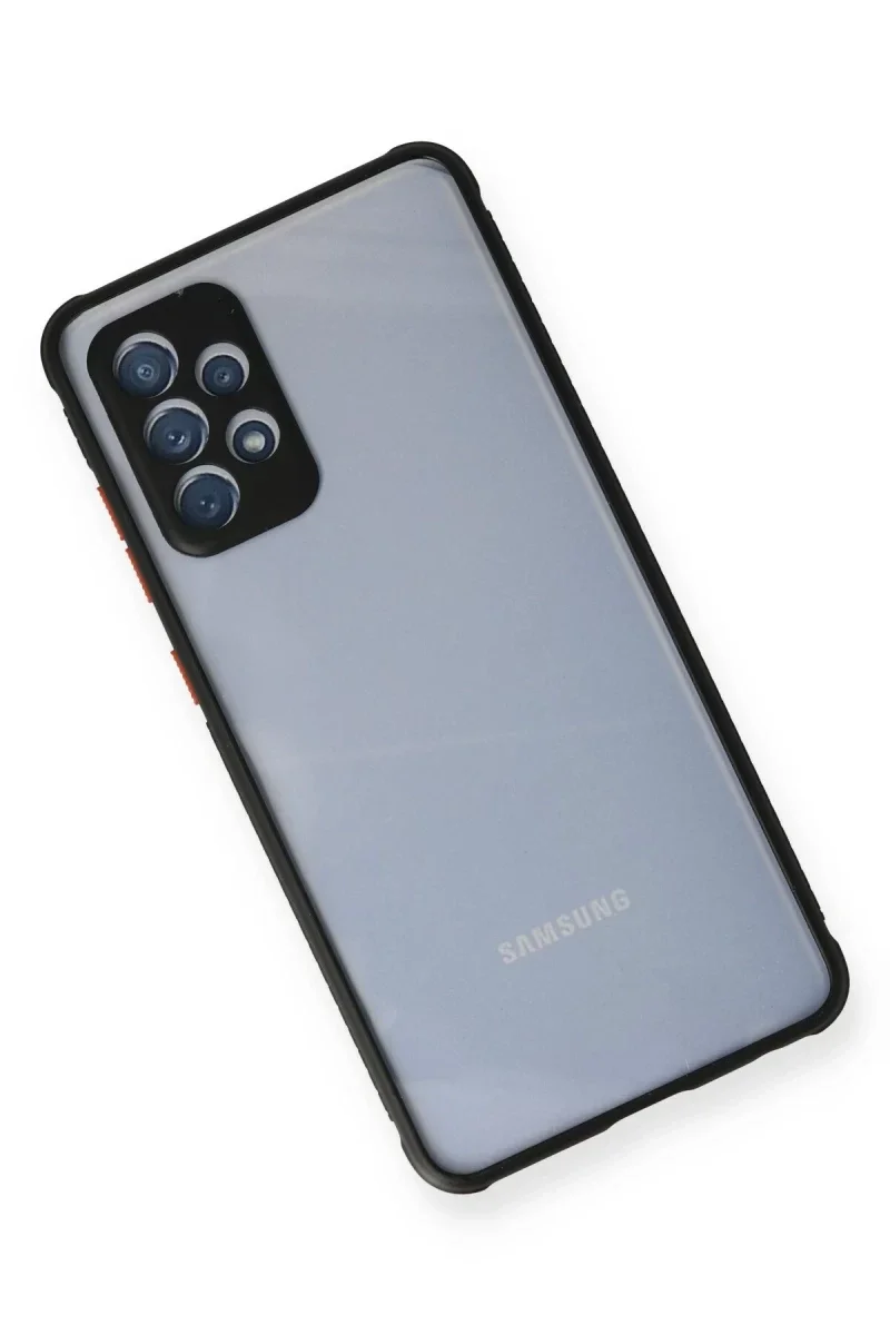 Samsung Galaxy A72 Kılıf a Şeffaf Silikon - Siyah görsel 3