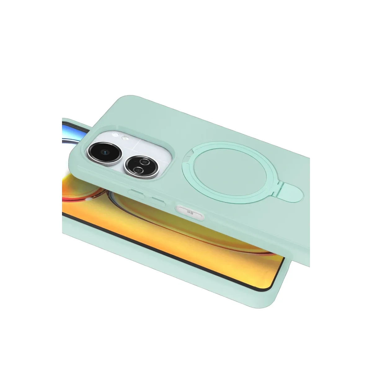 Xiaomi Redmi 13C Regal Magsafe Standlı Kapak - Su Yeşili görsel 3