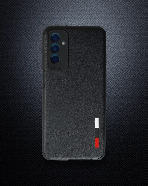 Samsung Galaxy M13 Kılıf Loop Deri Silikon - Siyah