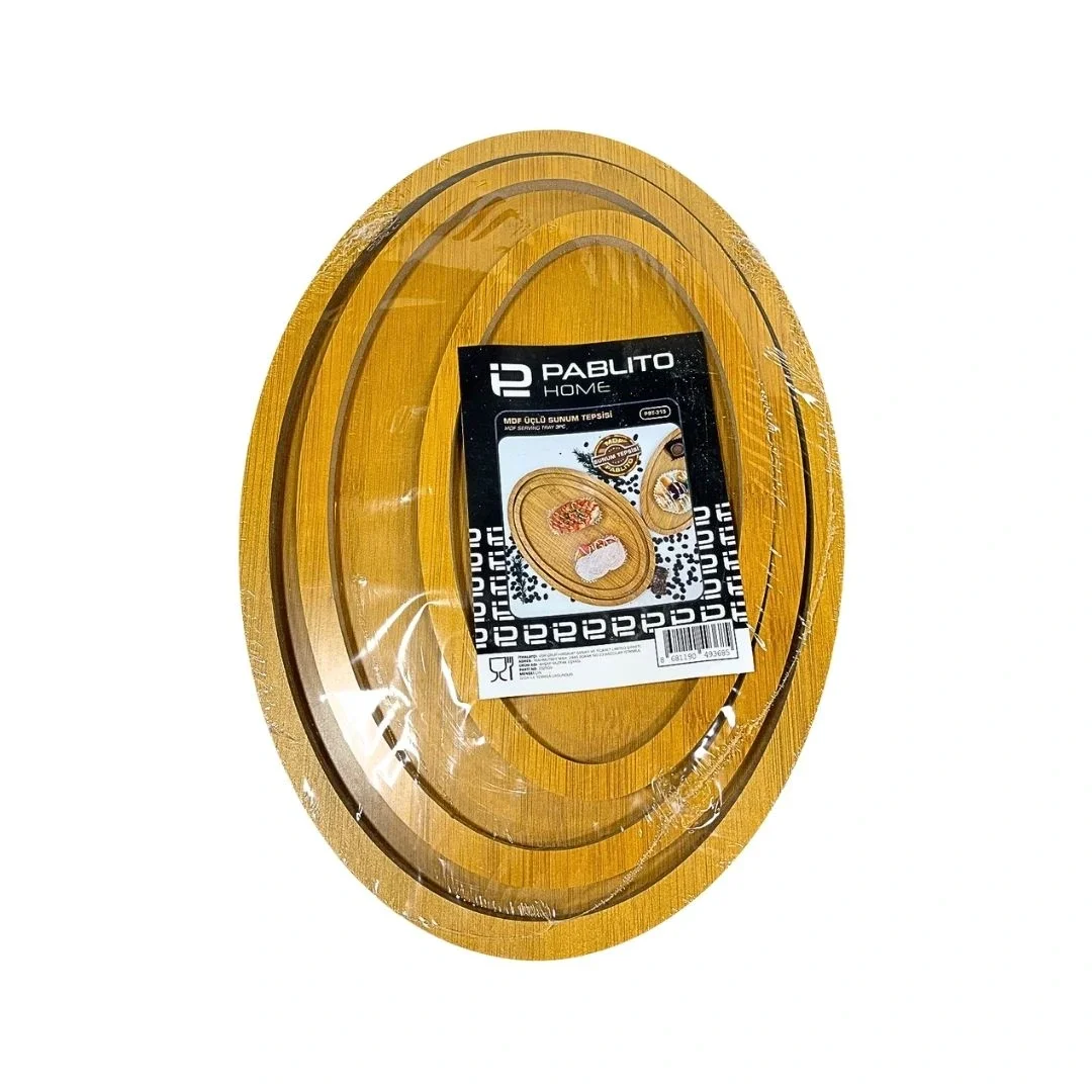 3'li Oval Tepsi