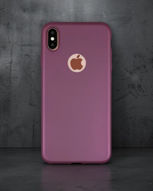 Apple İphone Xs Max Kılıf First Silikon - Mürdüm