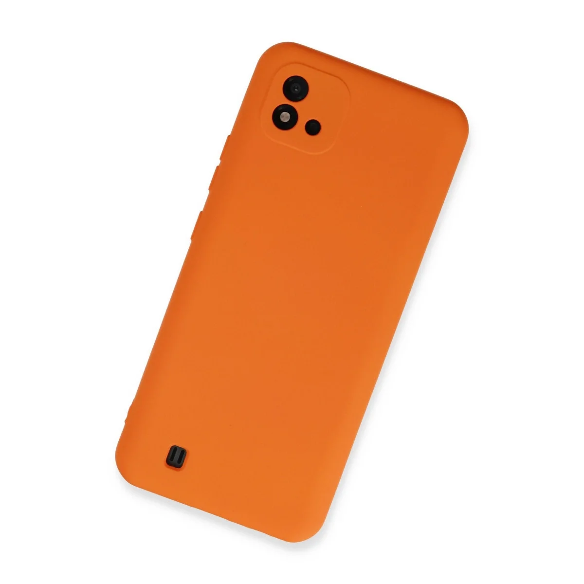Realme C11 2021 Kılıf Nano İçi Kadife Silikon - Turuncu görsel 2