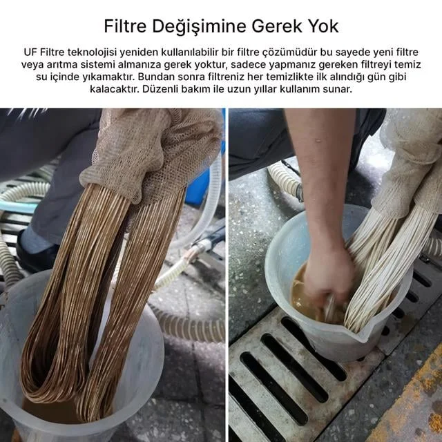 PM-28652 Ana Hat Su Arıtma Siste 3.000 L/Saat Paslanmaz Çelik Gövdeli Yıkanabilir UF-PVDF Filtreli görsel 3