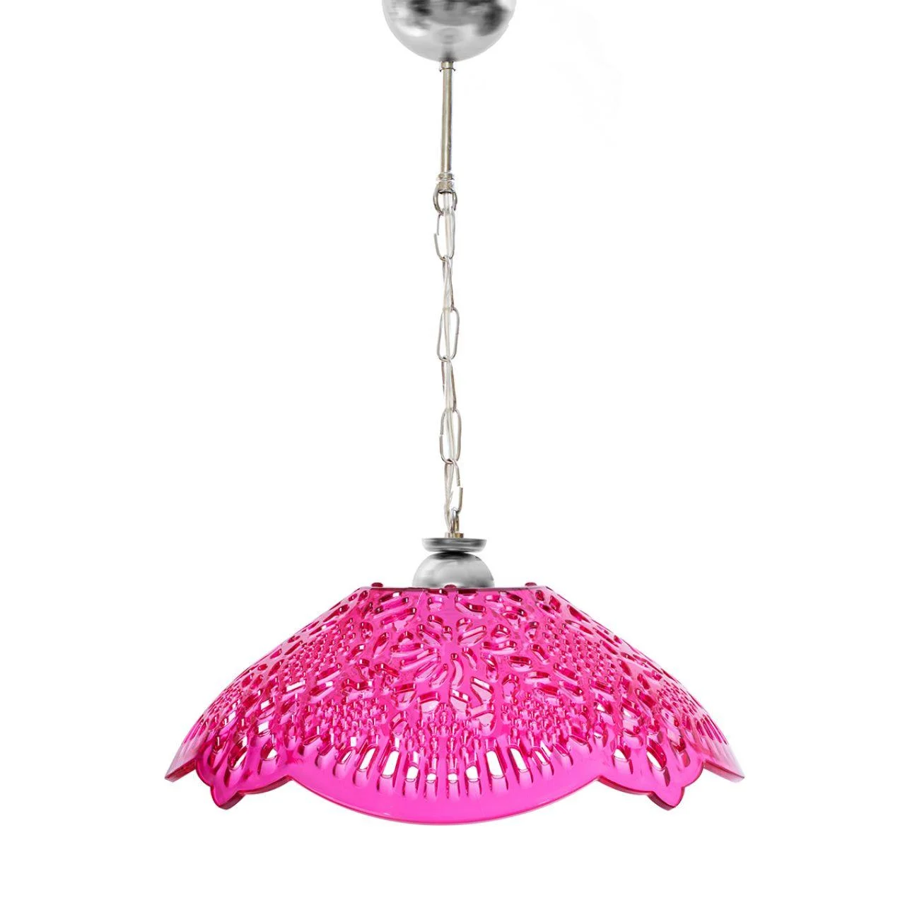 Pembe Akrilik Avize Modern Dekoratif Aydınlatma 35x35x12 cm görsel 2