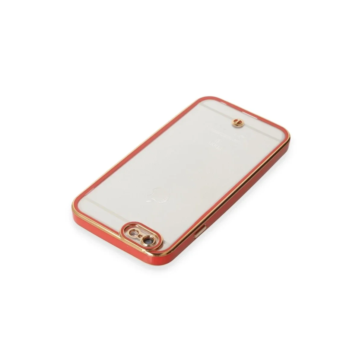 Apple iPhone 6 Kılıf Liva Lens Silikon - Kırmızı görsel 3
