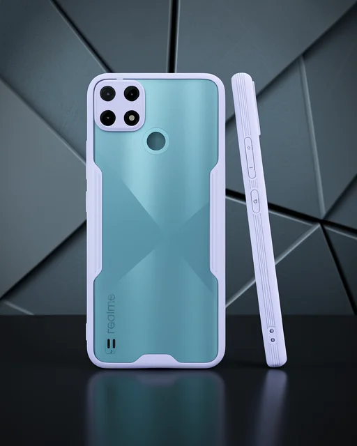 Realme C25y Kılıf Platin Silikon - Lila