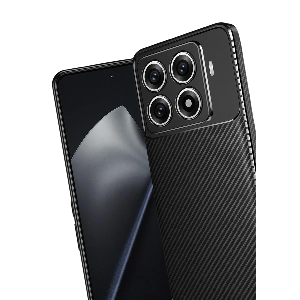 Xiao 15t Pro Auto Focus Karbon Kapak - Siyah görsel 3